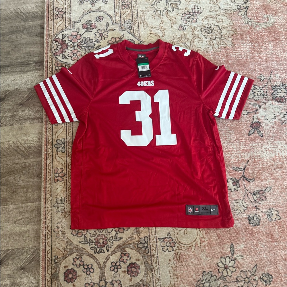NWT 49er Nike Red Men's Jersey NFL XL